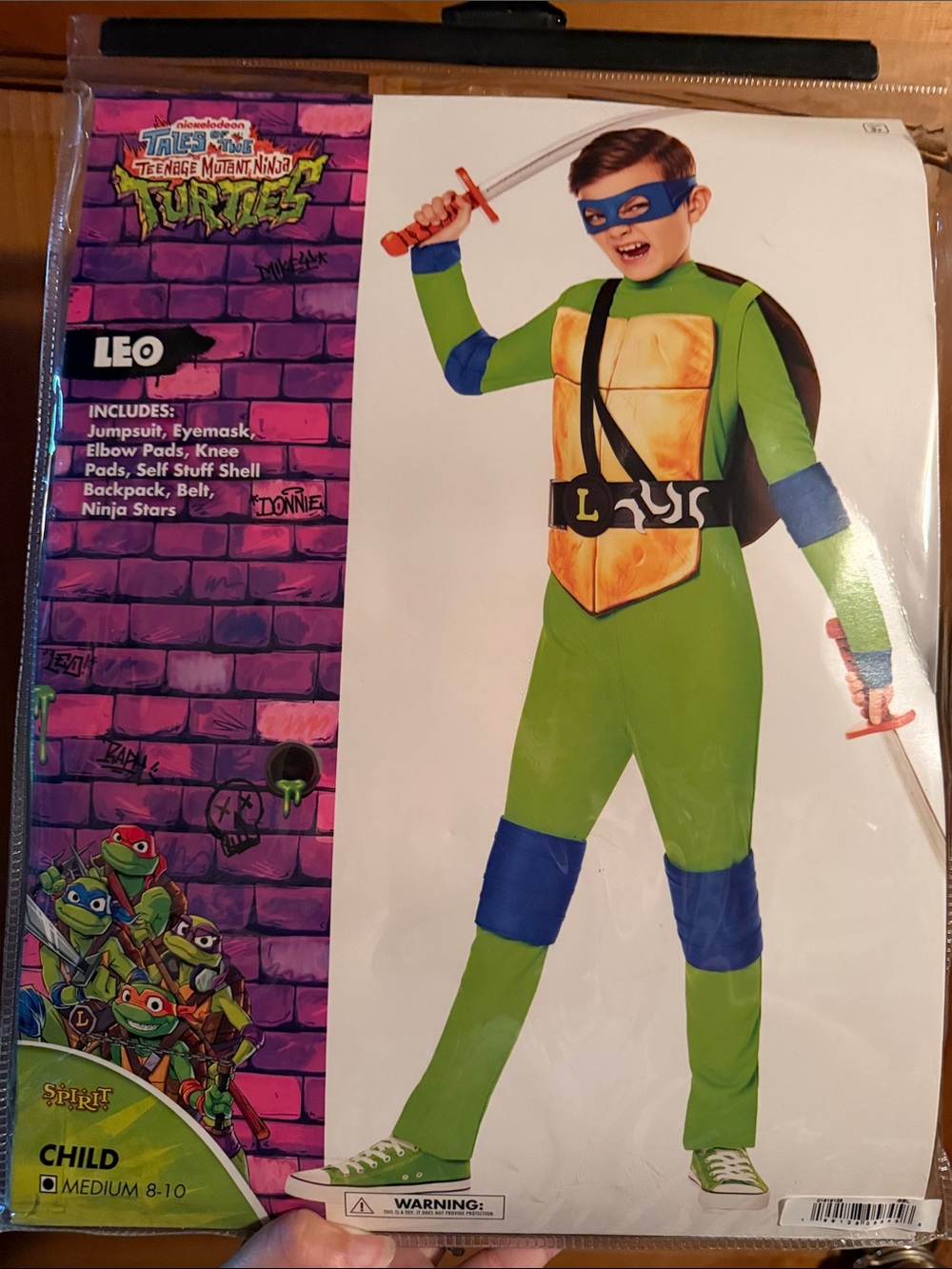 Spirit Teenage Mutant Ninja Turtles Leo Costume - Green/Blue